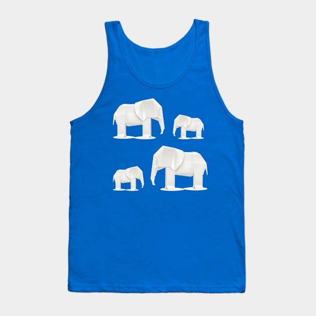 Origami Elephants Tank Top by big_owl